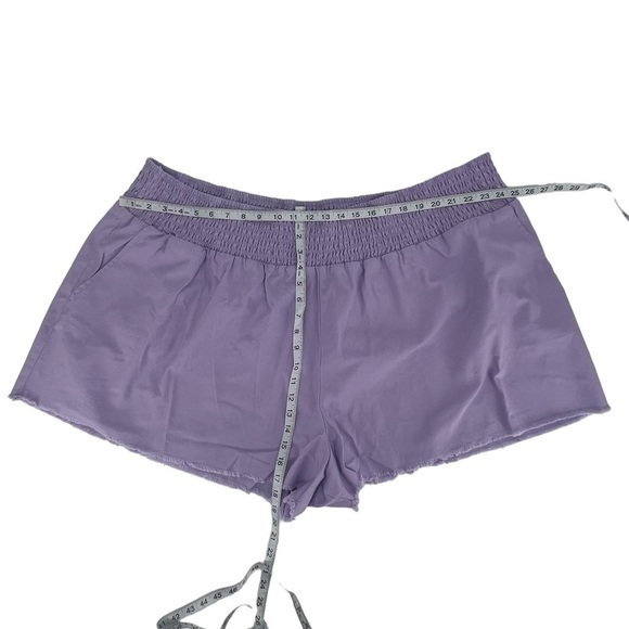 NWT Wild Fable Lavender Rough Hem Elastic Waist Cotton Shorts Size 4X Women’s - Picture 4 of 5